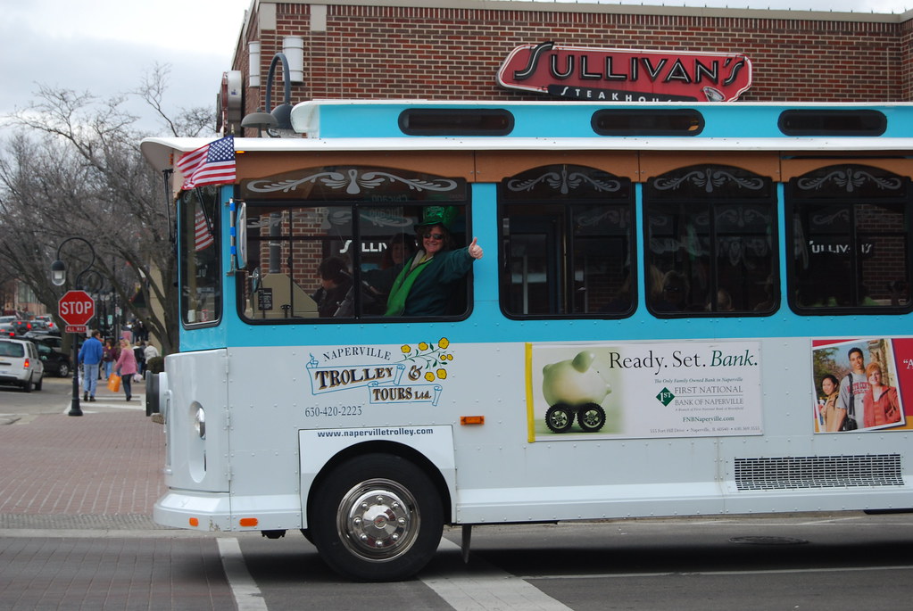 Naperville Saint Patrick’s Day trolley