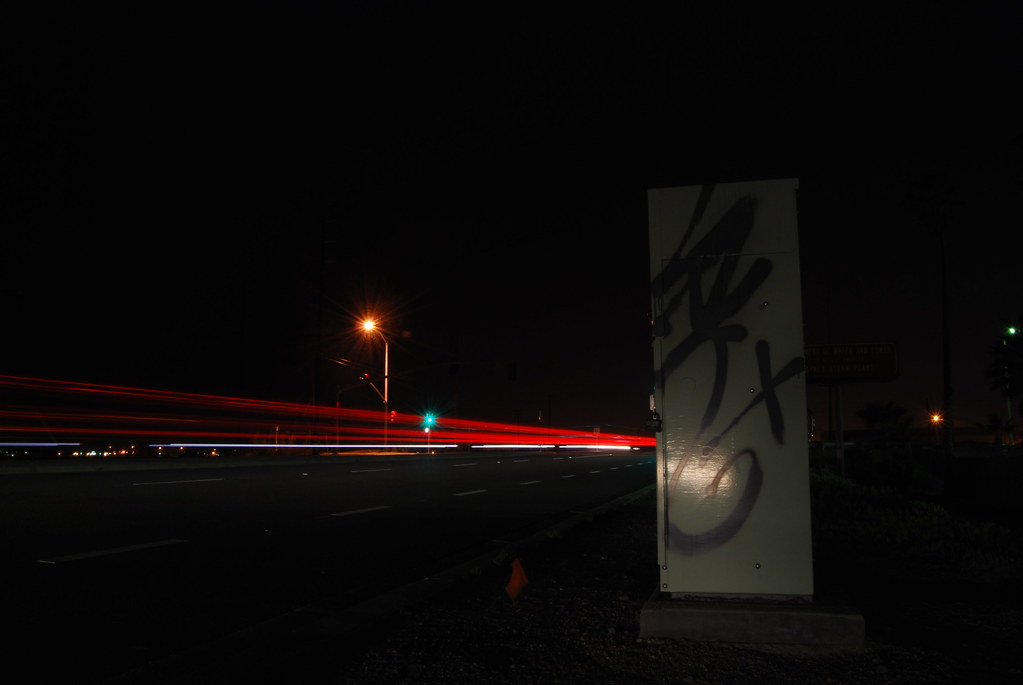 Long Beach California Graffiti at Night 7