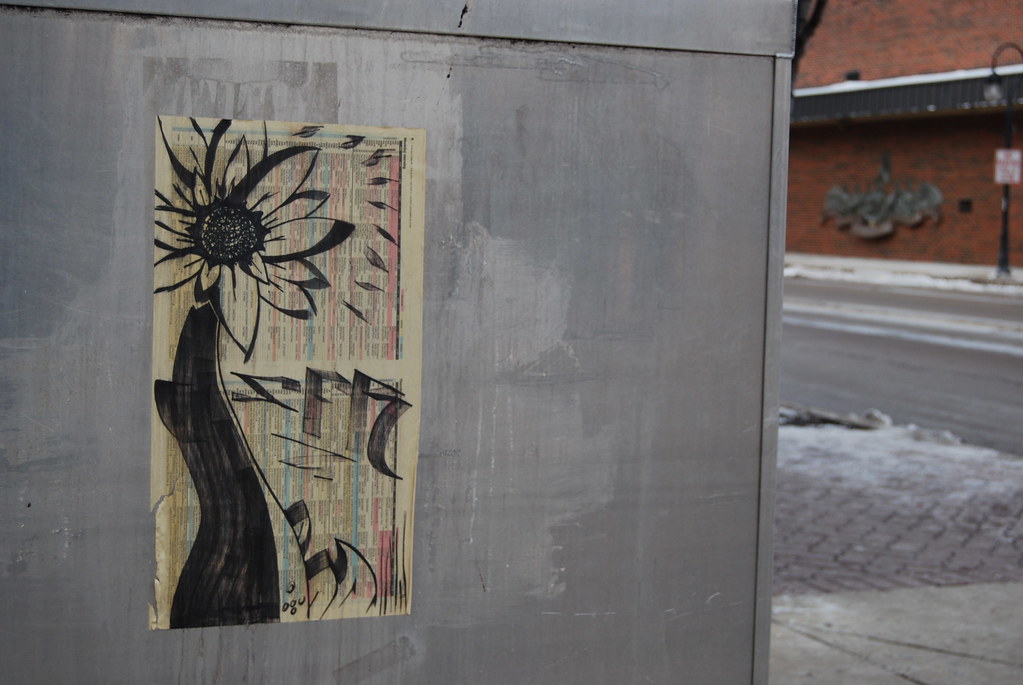 Naperville Decoupage Flower Graffiti 047