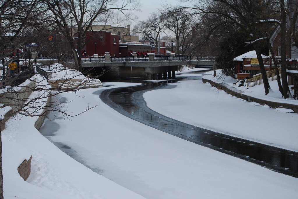 Naperville Riverwalk in Winter 003