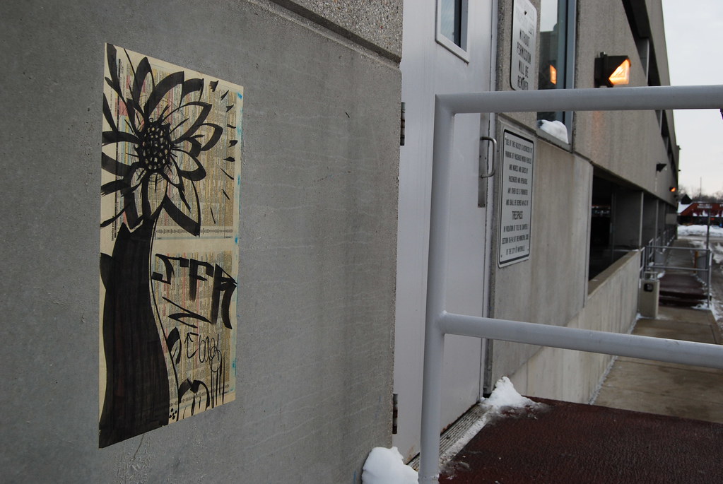 Naperville Decoupage Flower Graffiti 032
