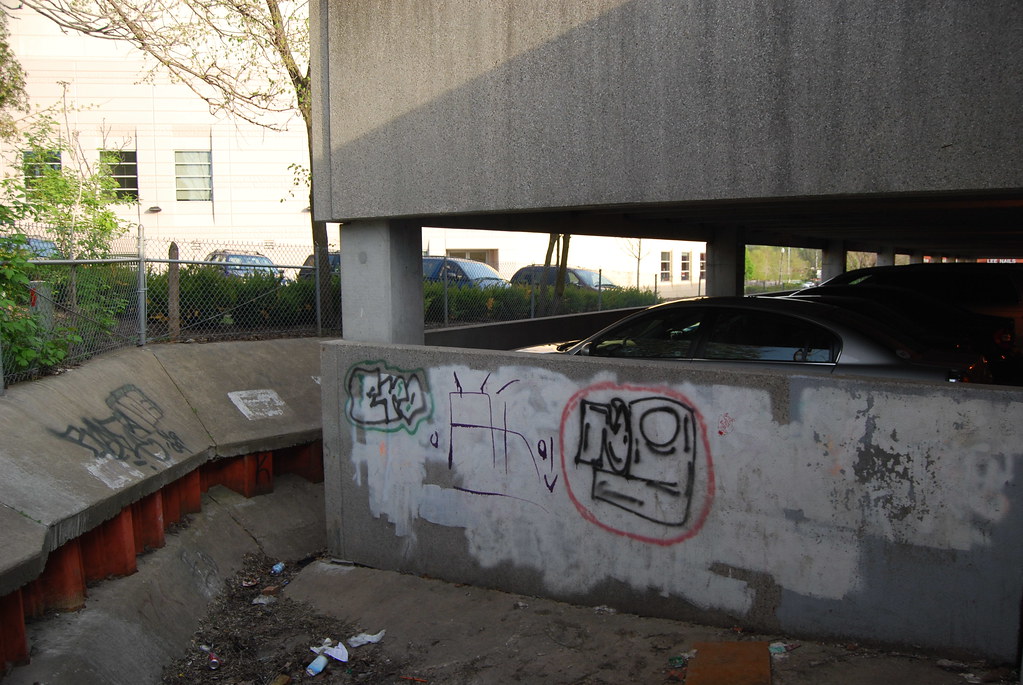 Naperville Parking Garage Graffiti