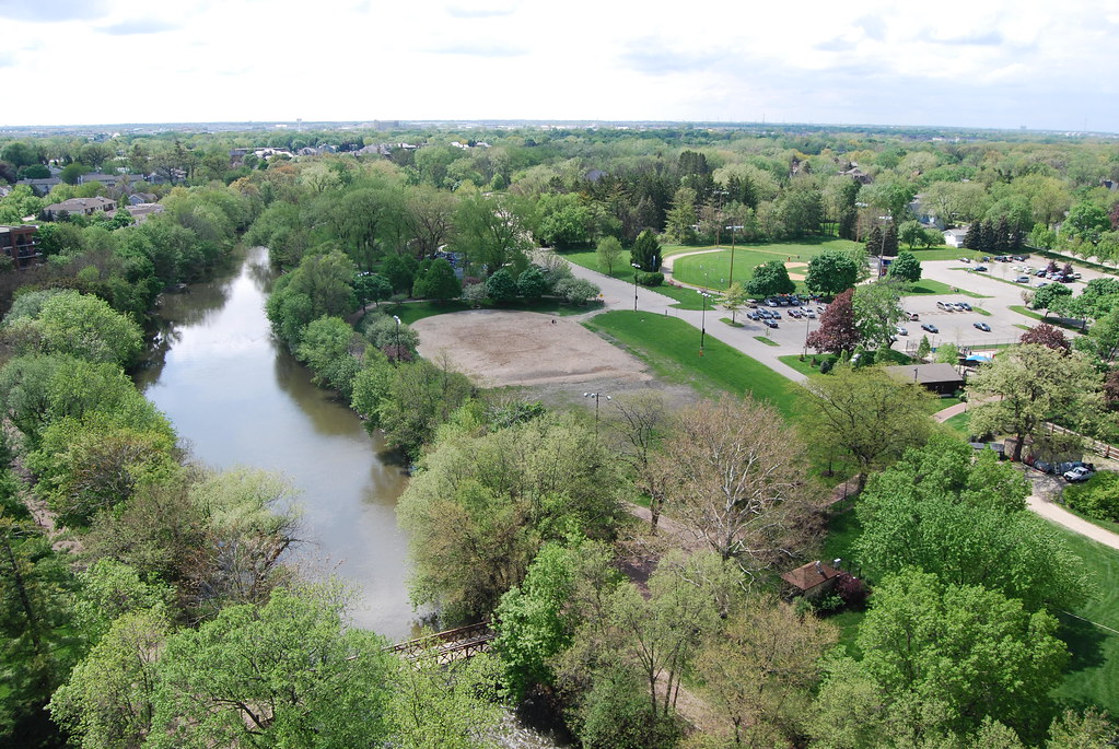 View from the top of Moser Tower in Naperville 3
