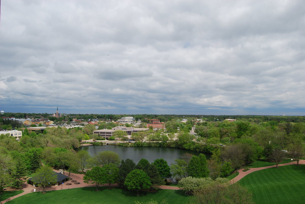 View of Naperville from Moser Tower