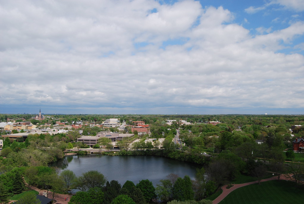 View from the top of Moser Tower in Naperville 2