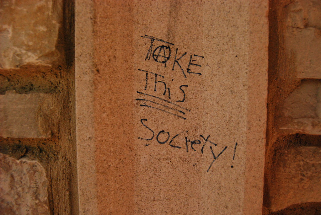 Naperville Graffiti “Take This Society”