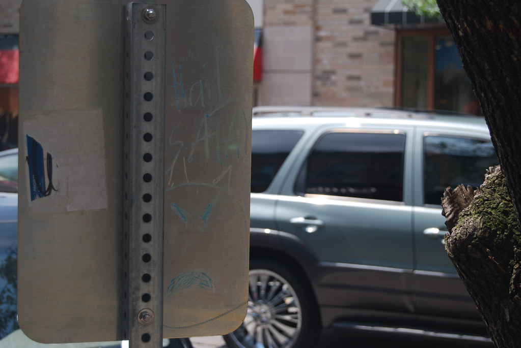 Naperville Hail Satan Graffiti 2