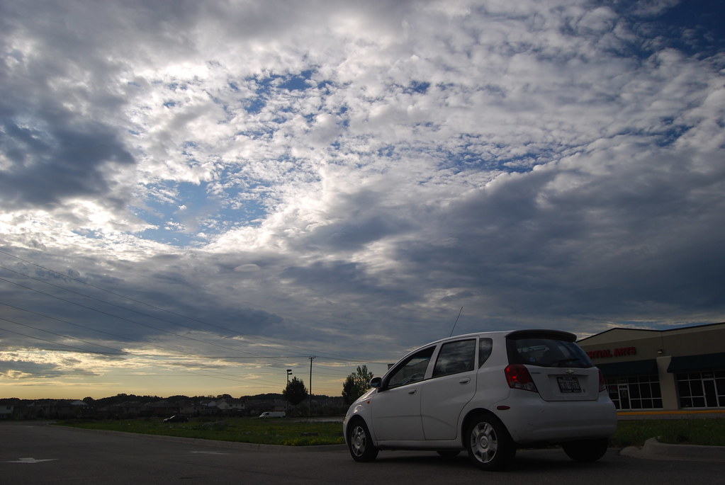 Chevy Aveo at Sunrise