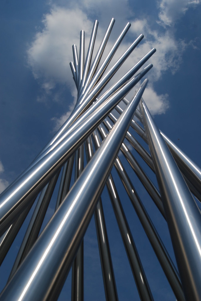 Sculpture called “Tractricious” at Fermilab