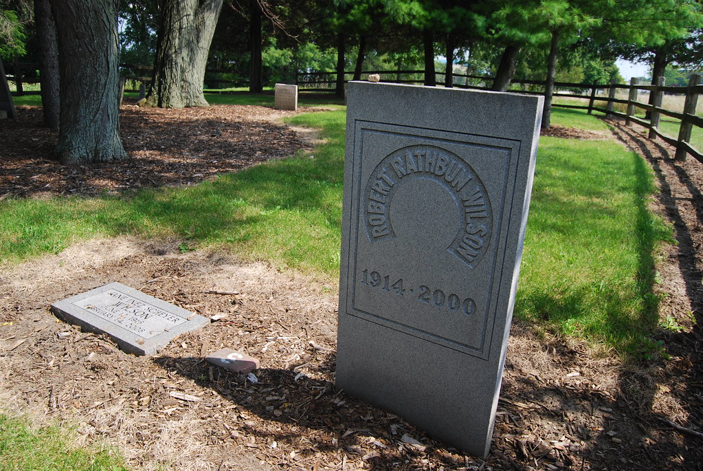 Fermilab Founder Robert Rathbun Wilson’s Gravestone
