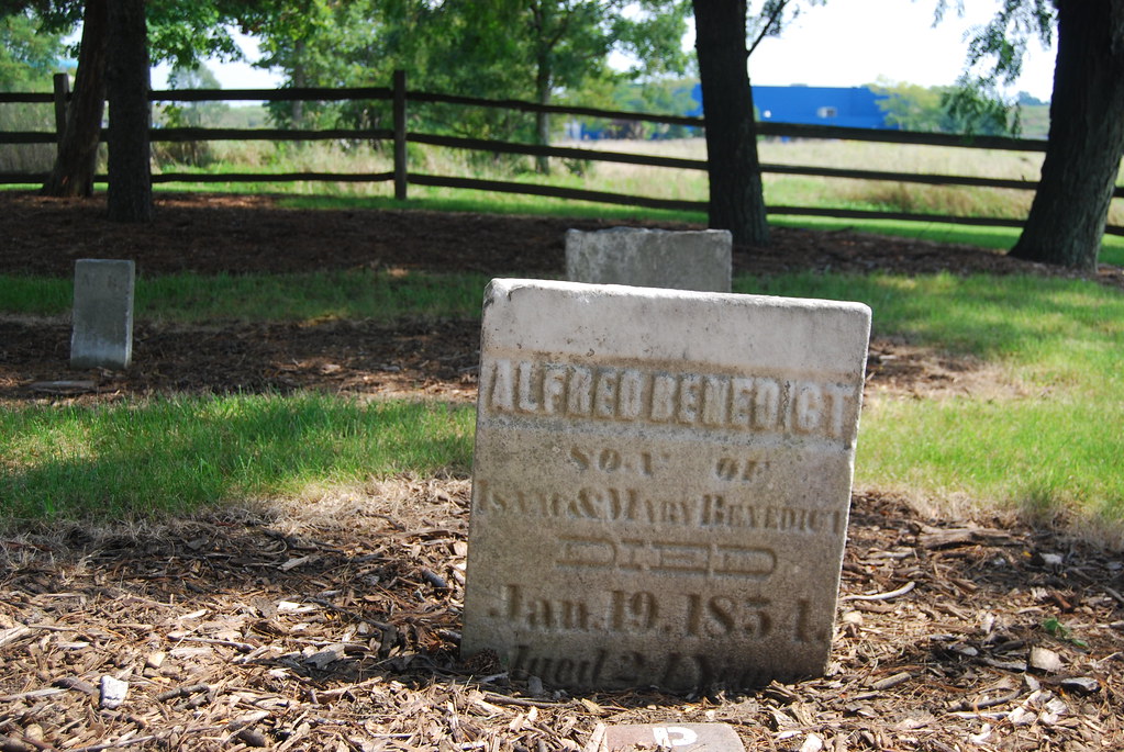 Alfred Benedict Gravestone at Fermilab Pioneer Cemetery
