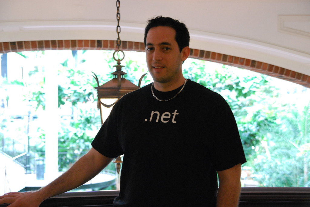 Me (Mike Kappel) at Opryland Hotel wearing my “.net” shirt