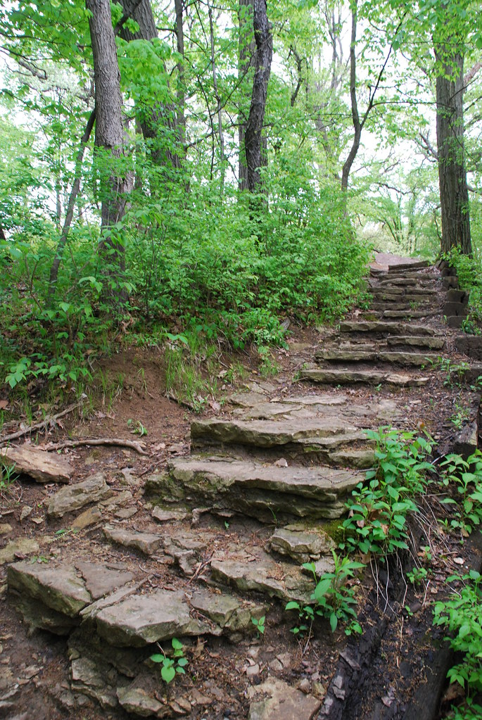 Waterfall Glen Rock Stairs