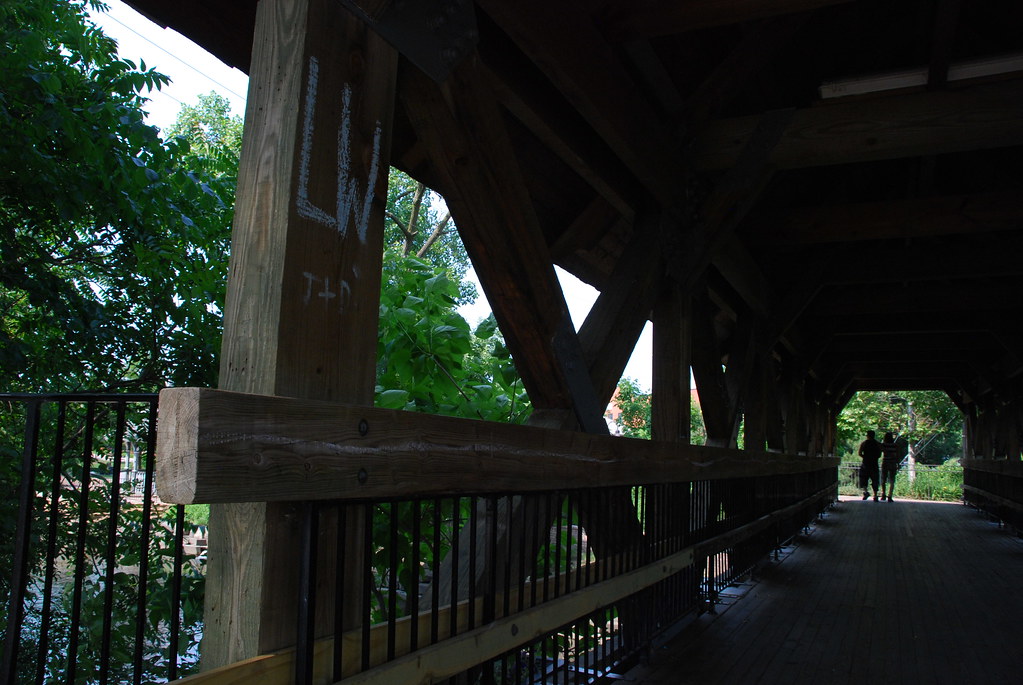Naperville Riverwalk Bridge Graffitti LW