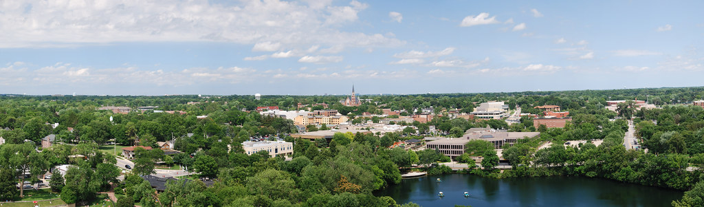 View of Naperville From Moser Tower