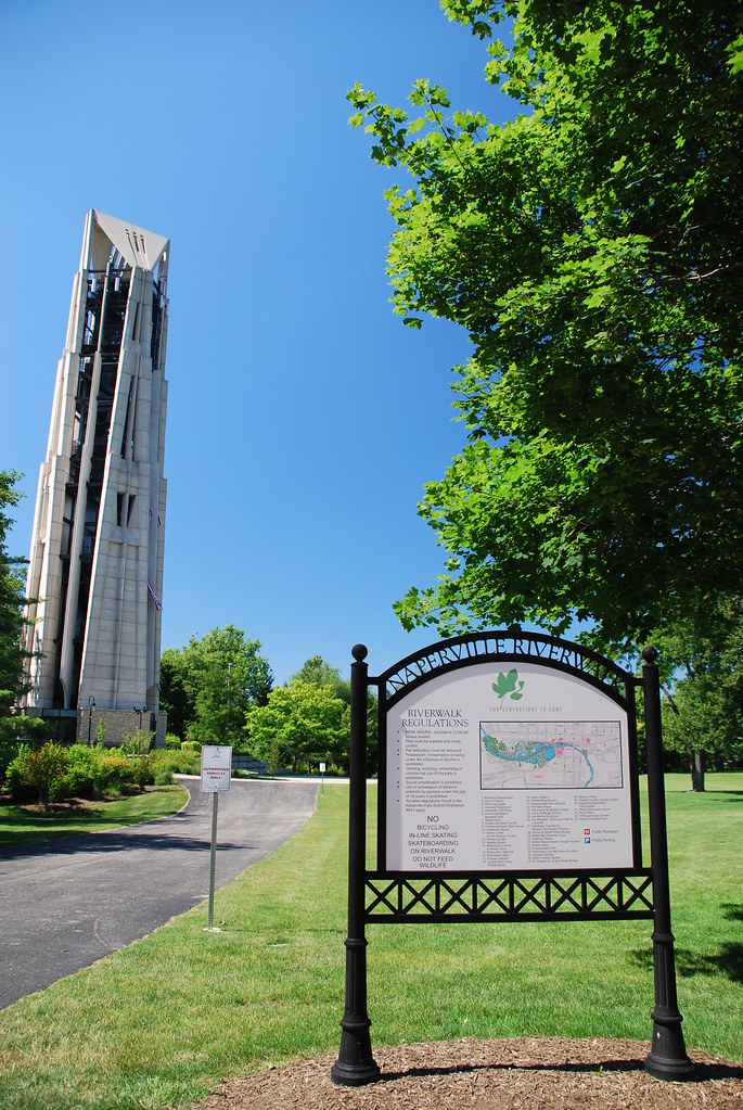 Naperville Riverwalk Sign