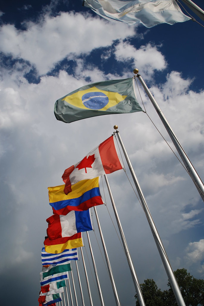 Fermilab’s Wilson Hall Flags