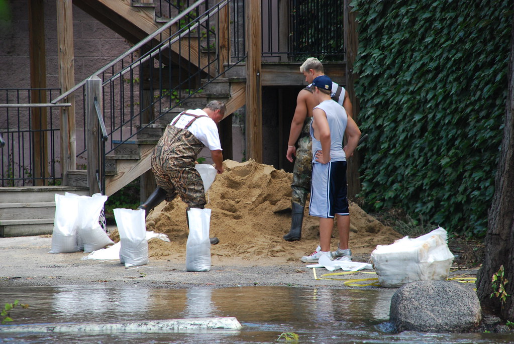 Naperville Riverwalk Flood 071