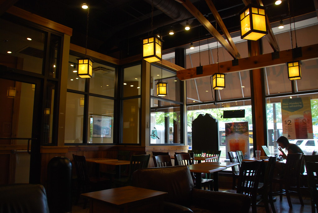 Caribou coffee on Michigan Ave in Chicago
