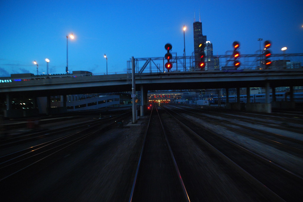 Metra Train Inbound Chicago