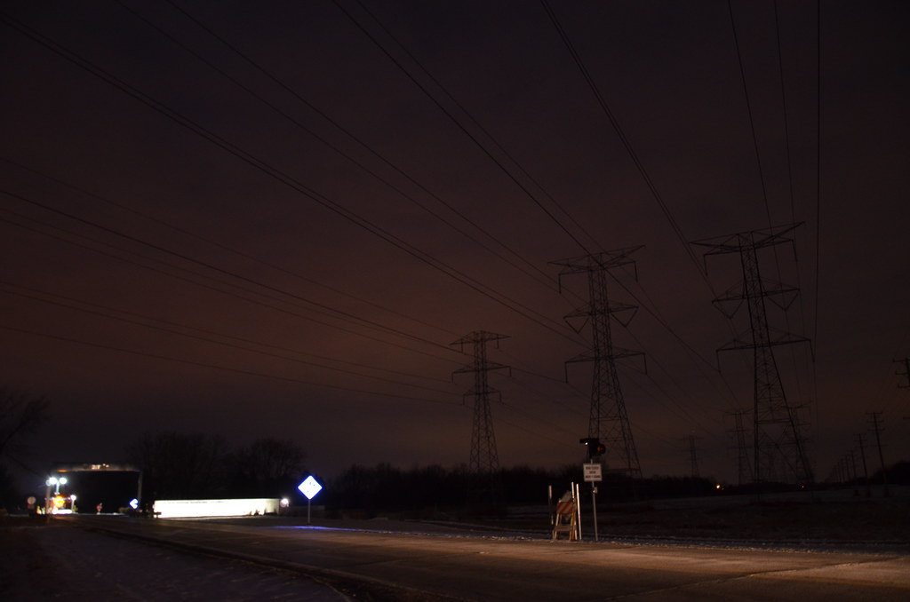 Fermilab West Gate at Dusk
