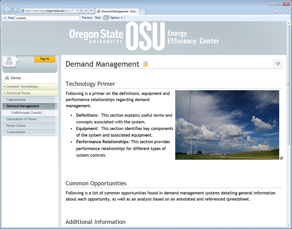 Photo on Oregon State University Energy Efficiency Center