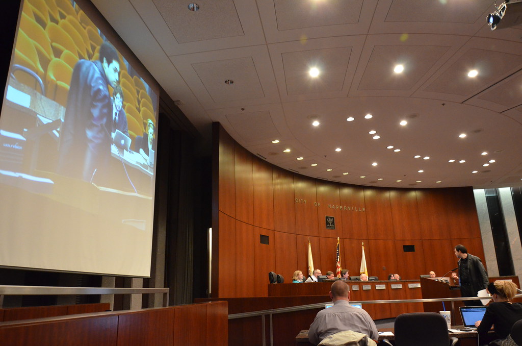 Michael Kappel at Naperville City Council Meeting