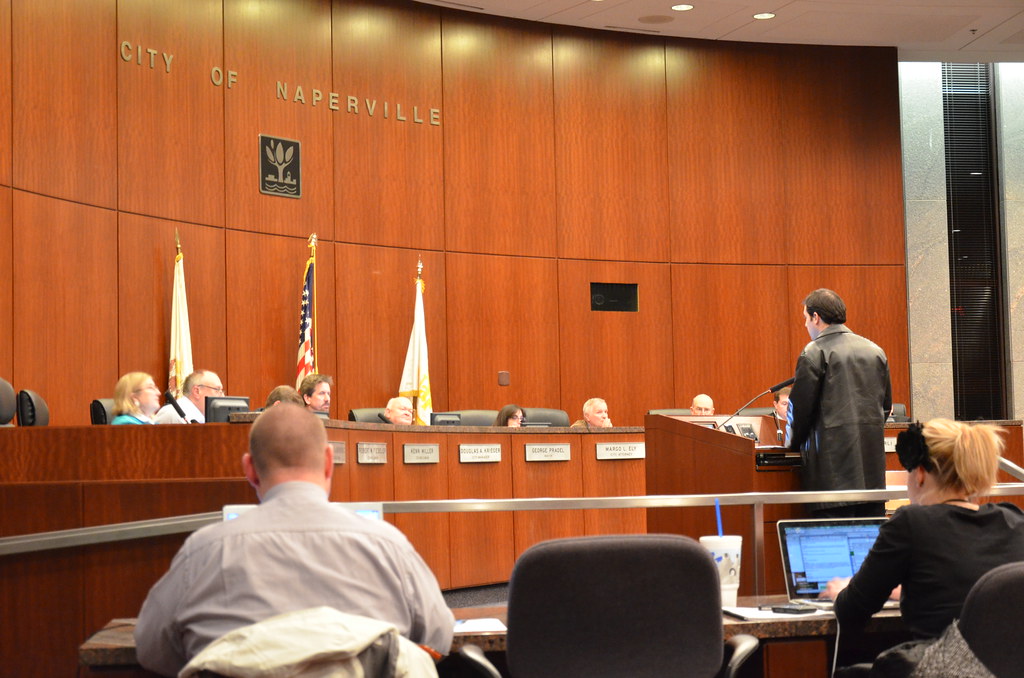 Mike Kappel at Naperville City Council Meeting