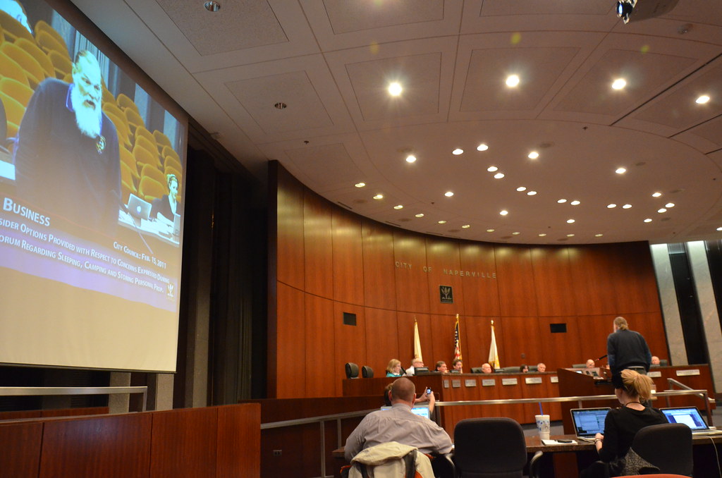 Scott Huber Speaking at Naperville City Council Meeting