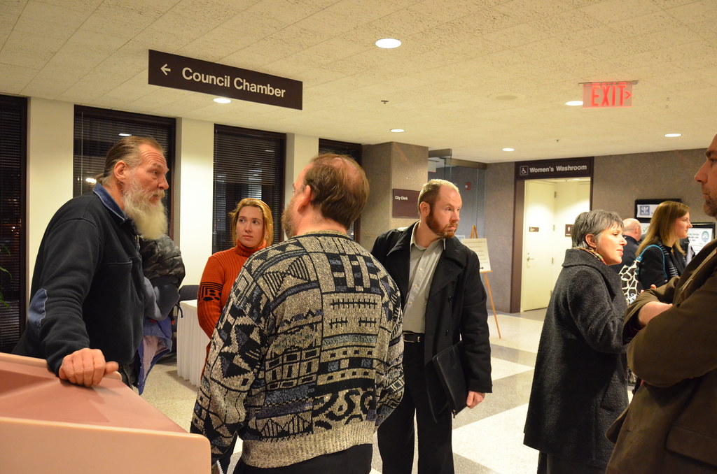 Scott Huber after City Hall Meeting