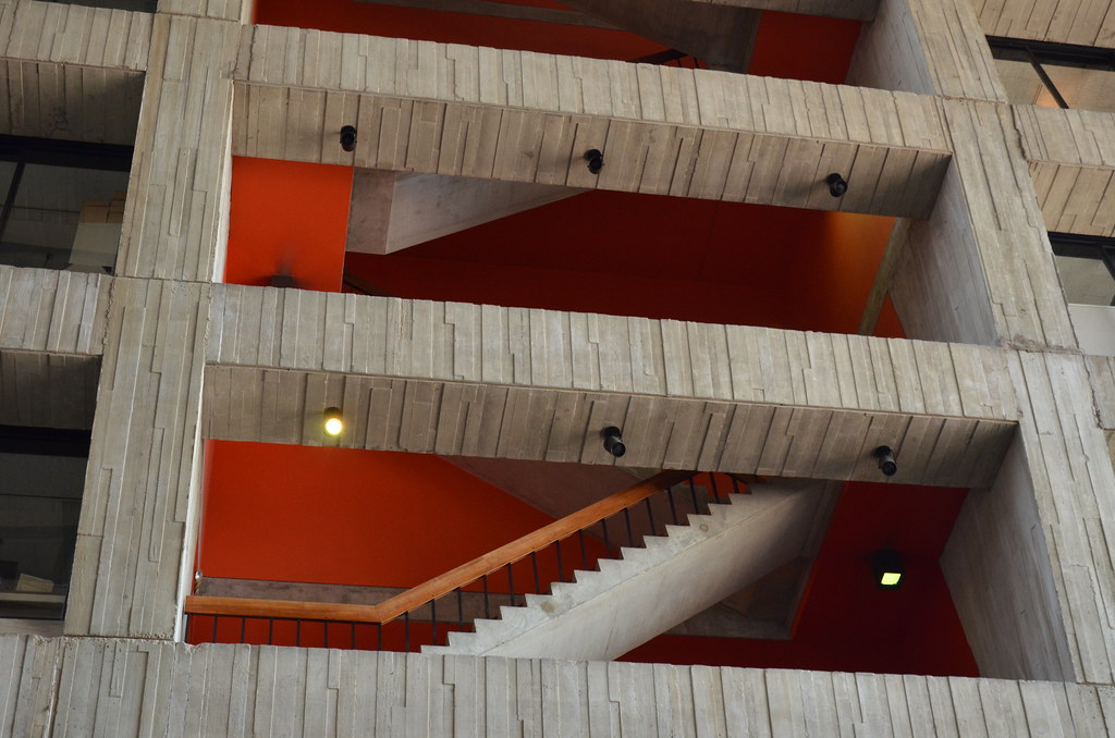 Wilson Hall Orange Stairs
