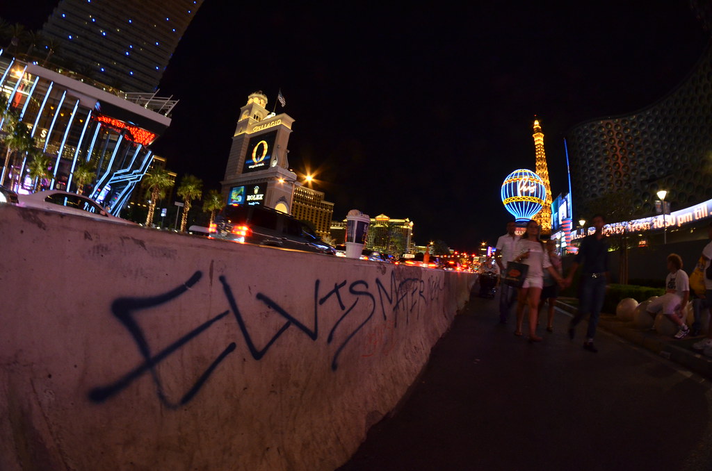 Graffiti on the Las Vegas Strip