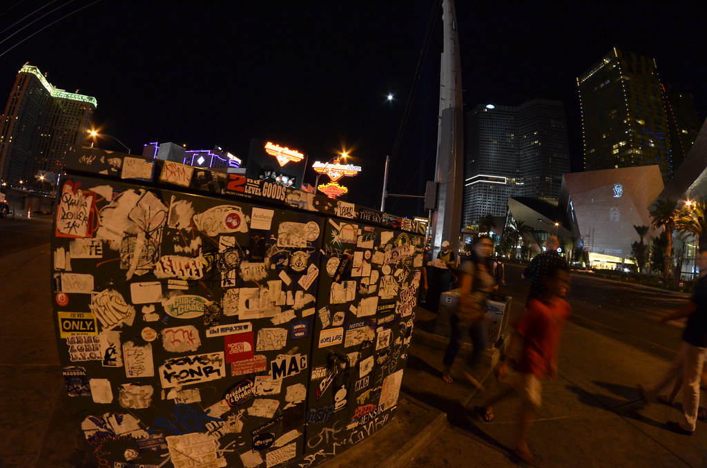 Las Vegas Strip Sticker Graffiti