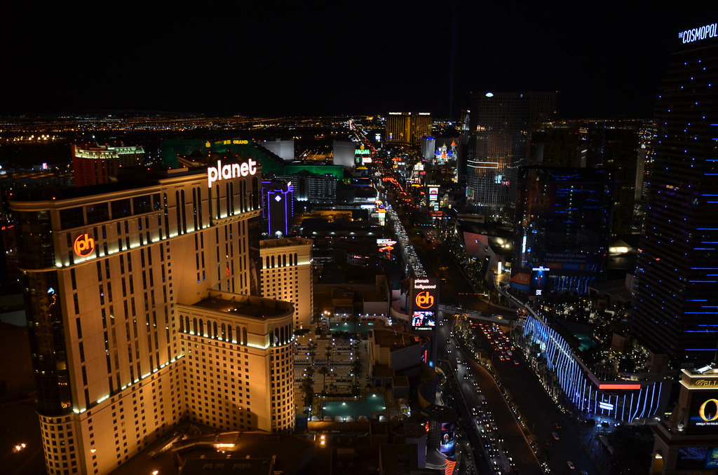 View of Las Vegas from the Eiffel Tower