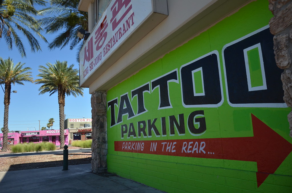 Tattoo Parking Sign
