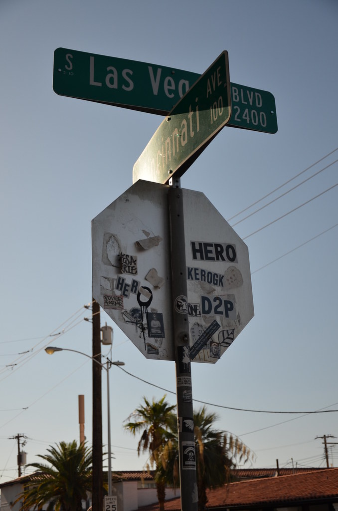 Graffiti at S Las Vegas Blvd & W Cincinnati Ave