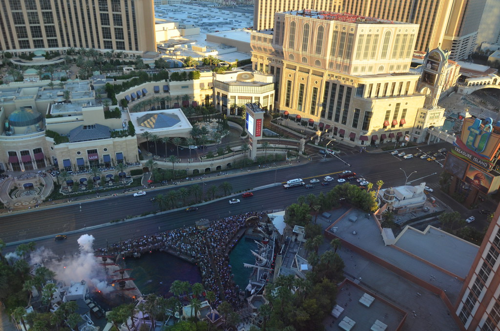 Treasure Island Las Vegas View from 35th Floor