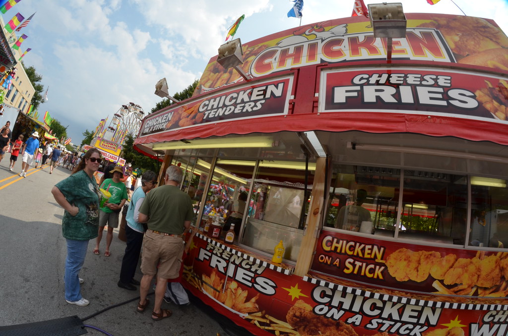 Carnival Food Chicken Cheese Fries