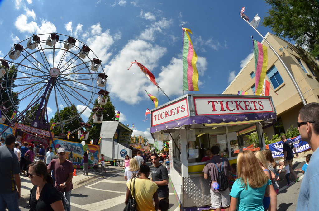 Ticket Booth at Naperville Last Fling Carnival
