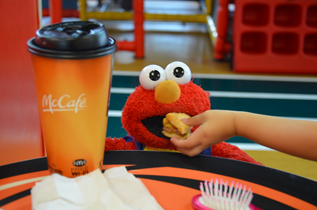 Elmo Eating McDouble