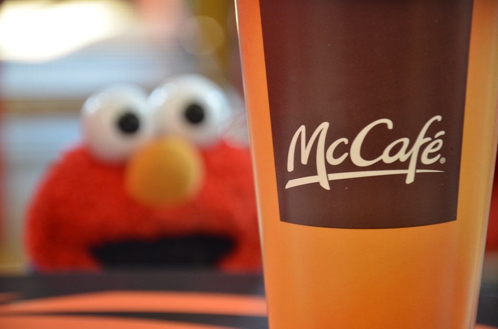 Elmo with McCafe