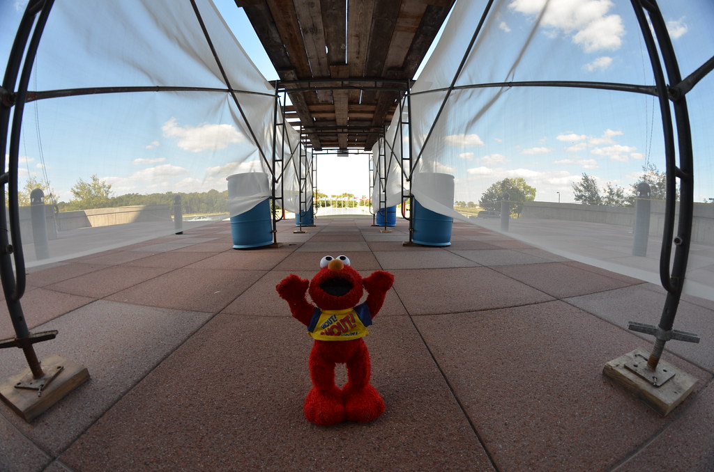 Elmo at Fermilab During Construction
