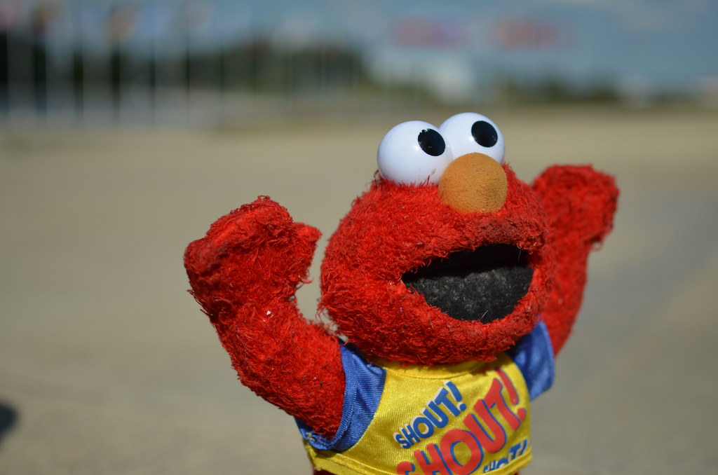 Elmo at Fermilab Wilson Hall