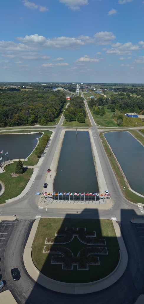 View of Fermi National Accelerator Laboratory from Wilson Hall