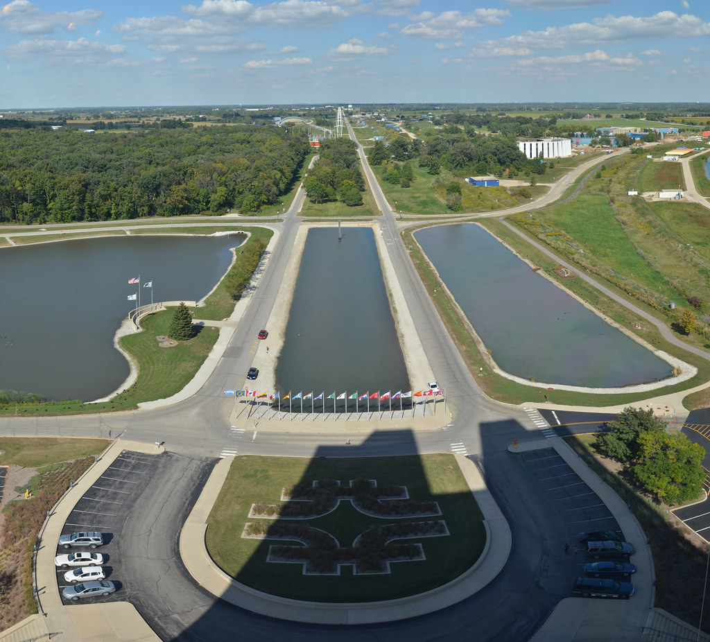 View of Fermilab from Wilson Hall