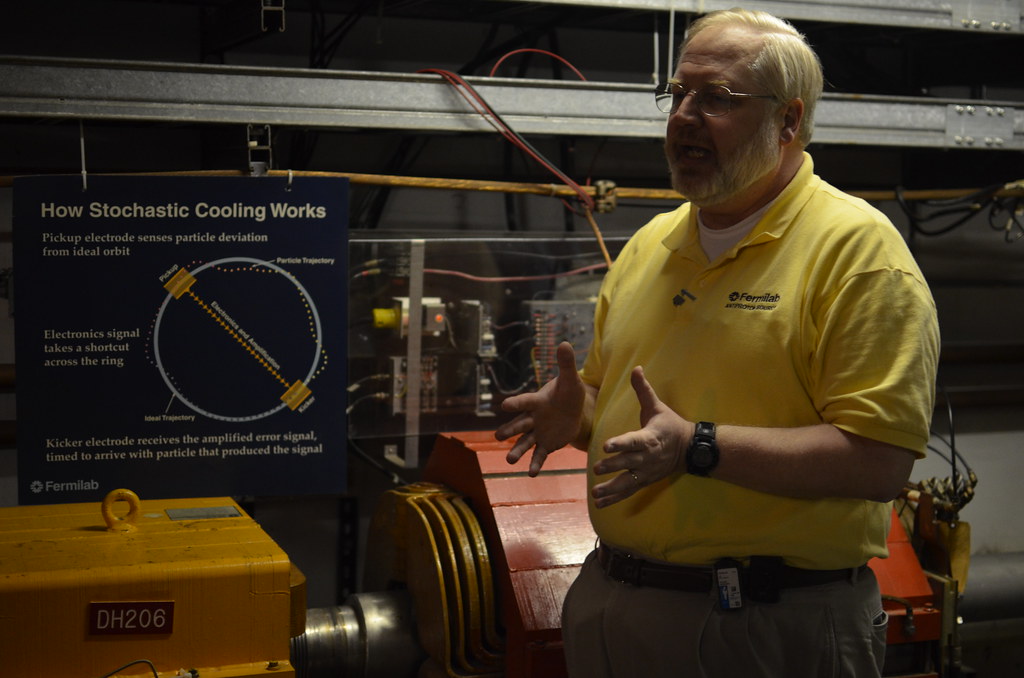 Antiproton Source tour at the Fermilab Tevatron Shutdown 454