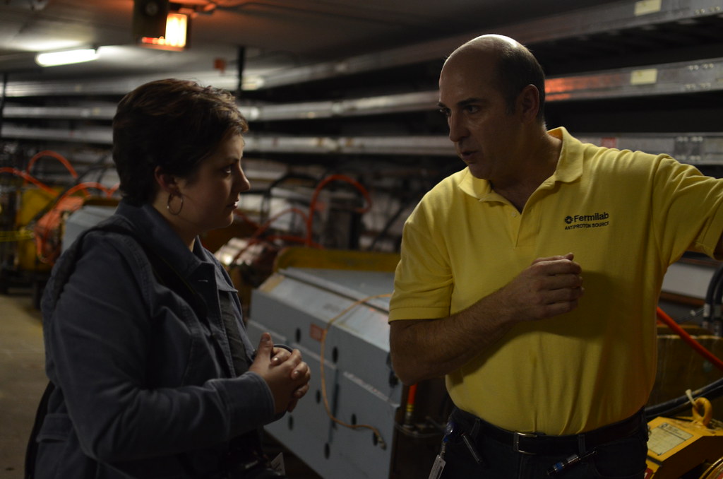 Antiproton Source tour at the Fermilab Tevatron Shutdown 557