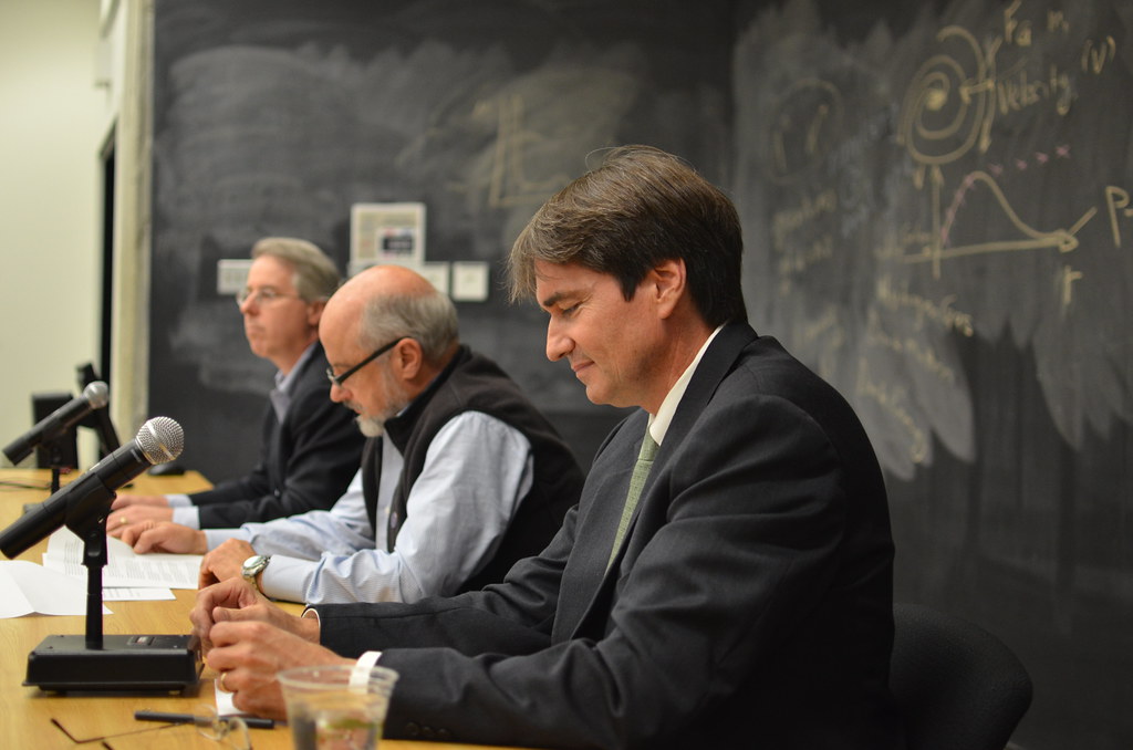 Bob Tschirhart at Fermilab Tevatron Shutdown Press Conference