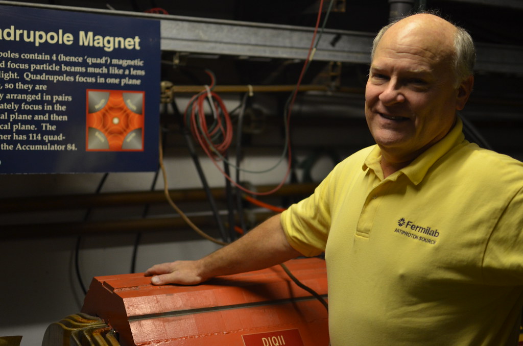 Don at Fermilab Showing me a Quadrupole Magnet