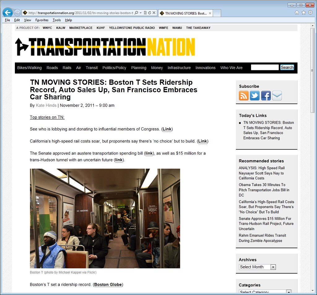 Image used on TransportationNation.org